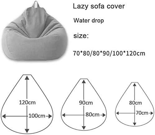 Washable Polyester Bean Bag Cover for Custom Filling – Adults & Teens Lounge Chair in 8 Colors, Modern Home Seating for Living Room | Thomler