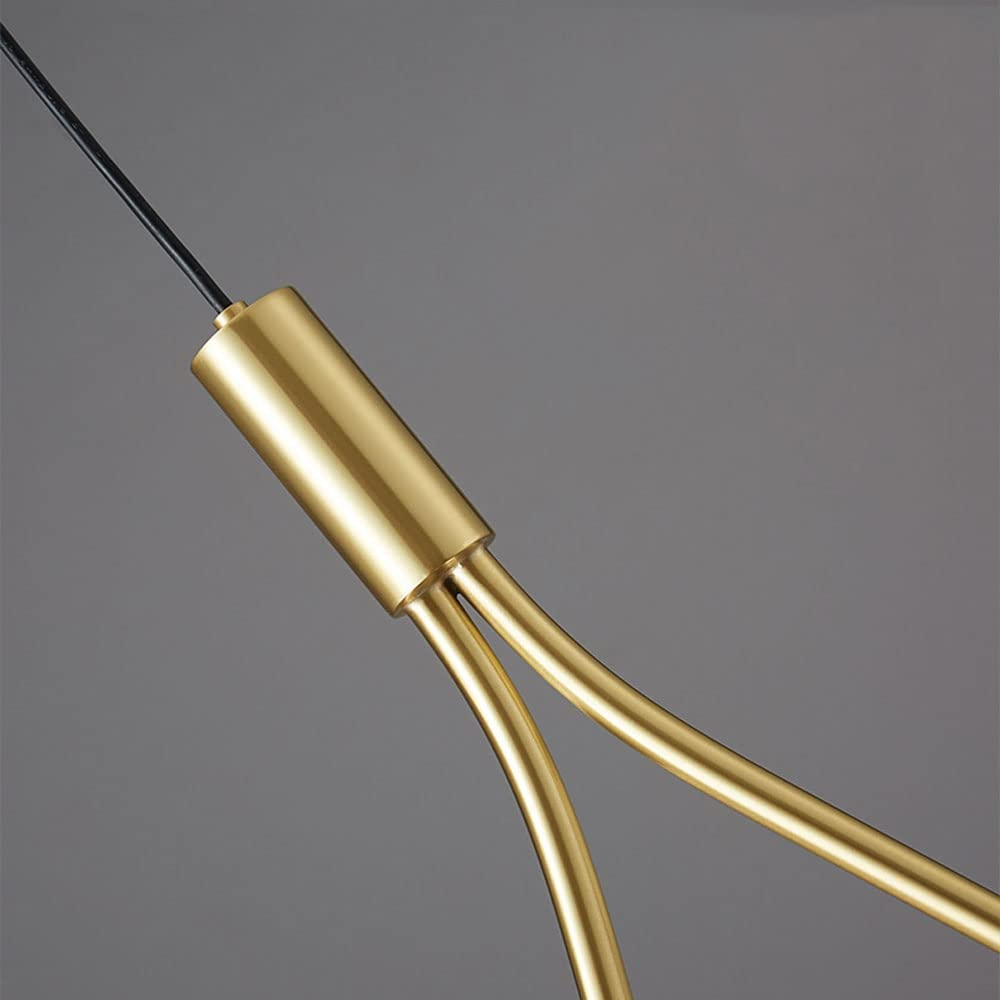 Sleek Adjustable Hanging Lamp with Directional Shade – Black or Gold Finish – Dining Room, Kitchen Island & Bedroom Ceiling Fixture | Thomler