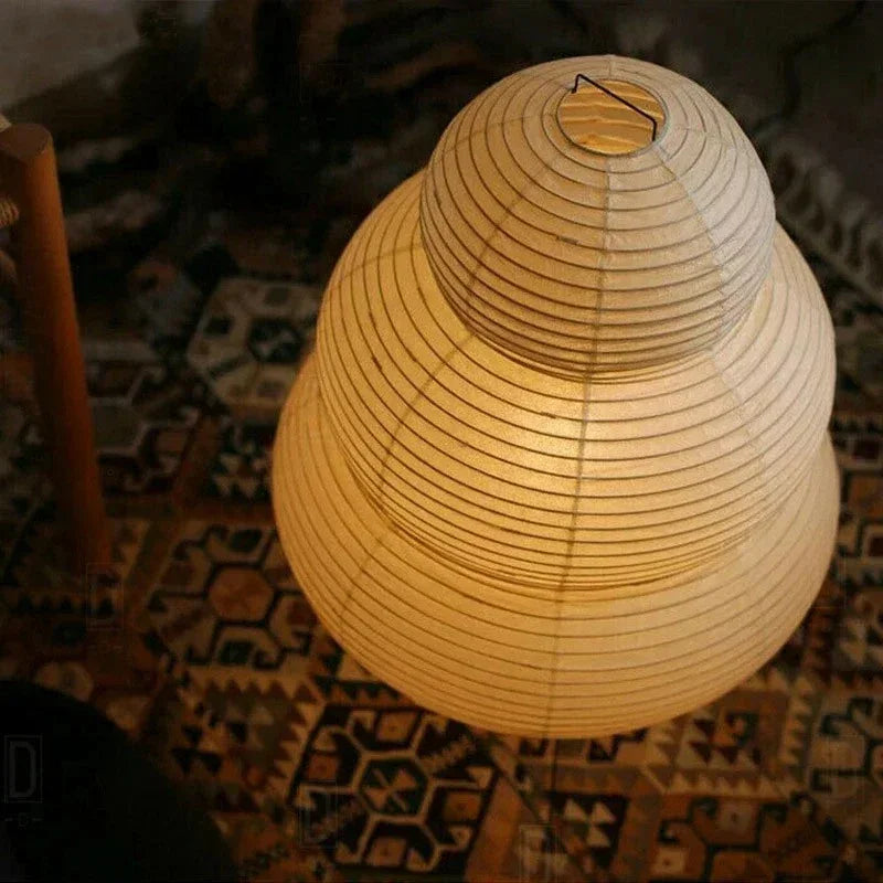 Floor Lamp Rice Paper 40.0 cm White Living Room Bedroom Japanese Style Mood Lighting Decorative Accent Lamp | Thomler