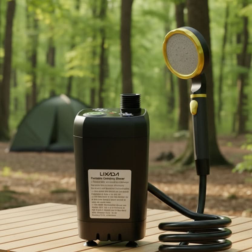 Rechargeable Camp Shower Pump with Digital Screen for RV & Outdoor Travel | Thomler