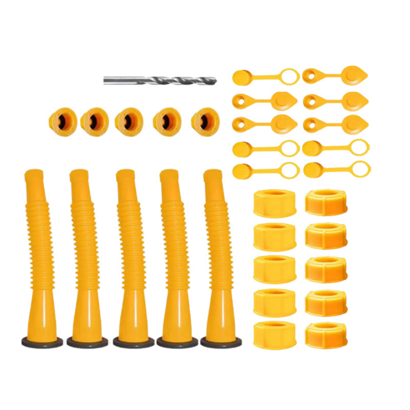 Fuel Container Replacement Spout Kit with Bendable Hose for Gas Cans – Universal Fit Pouring Nozzle Set | Thomler