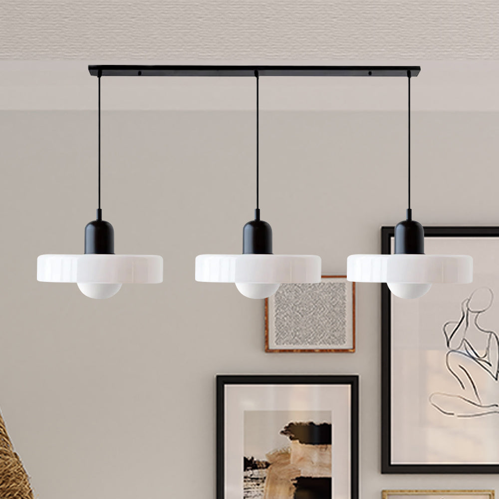 Pendant Light Glass Shade 30.0 cm Bedroom Bedside Hanging Lamp Modern Minimalist Nordic Style Adjustable Ceiling Light | Thomler