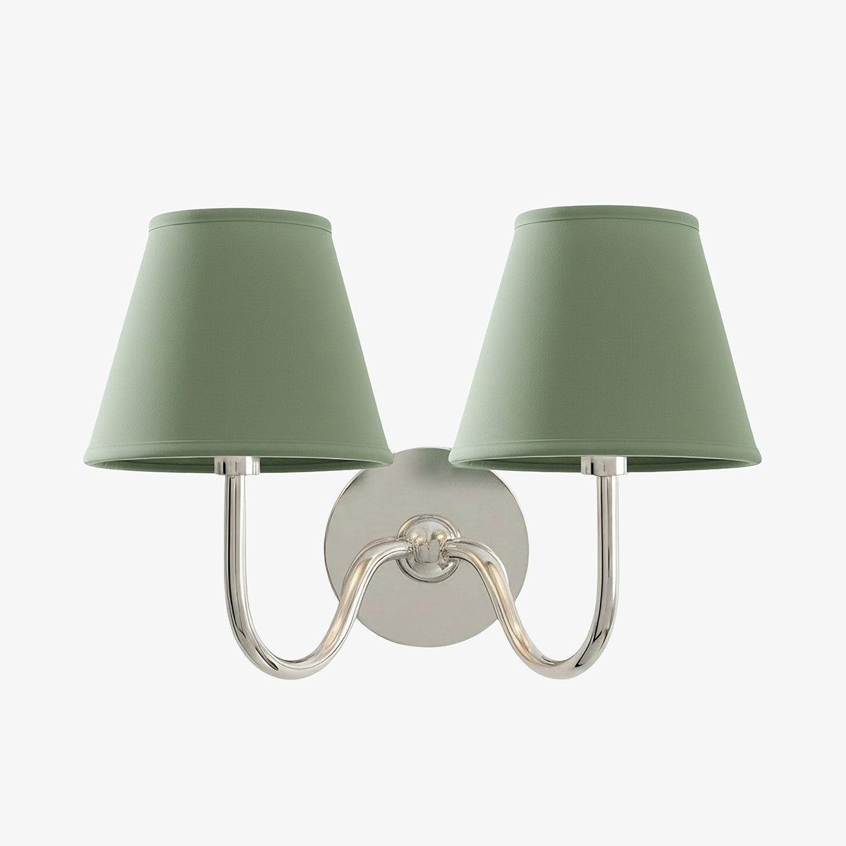 Brass Sconce with Fabric Drum Shade – 1 or 2 Light Hardwired Fixture for Bedroom, Hallway & Living Room | Thomler
