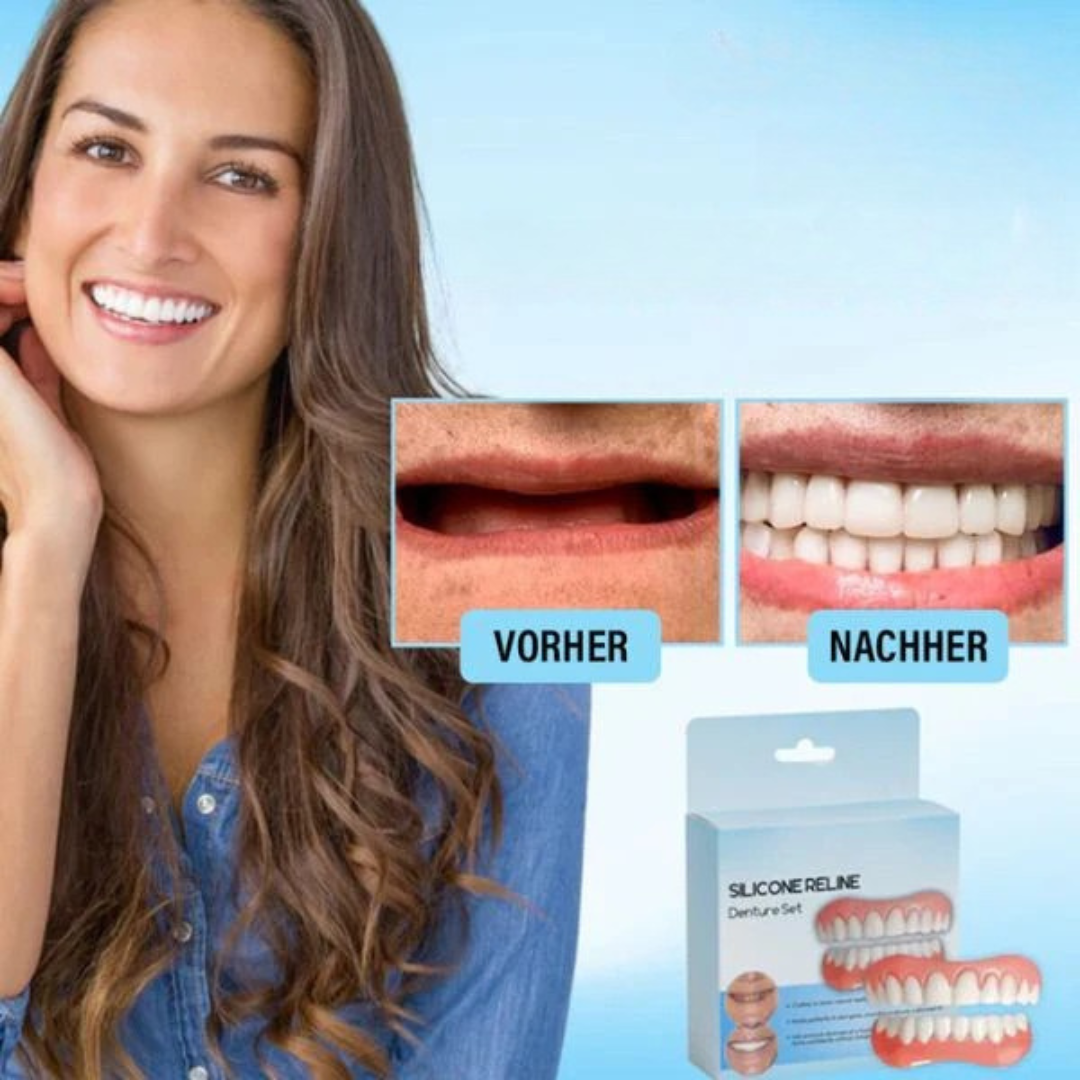 Snap-On Cosmetic Teeth Veneers - Removable Silicone Cover for Instant Smile Makeover, Photo-Ready Confidence | Thomler
