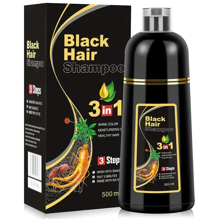 Herb-Infused Gray Coverage Shampoo – Natural Color Deposit, Gentle Daily Use, Ammonia-Free Formula | Thomler