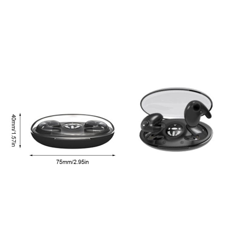 Compact Wireless Bluetooth Sleep Earbuds for Side Sleepers with Noise Isolation & 24-Hour Battery Life for Bedtime Music & Phone Calls | Thomler