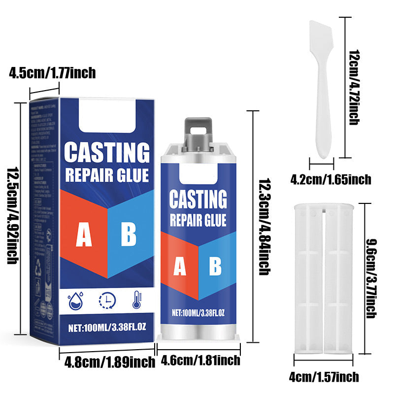 Heavy-Duty Metal Repair Epoxy Putty High-Temperature Resistant Two-Part Steel Adhesive for Automotive Industrial Cast Iron Aluminum DIY Proj | Thomler