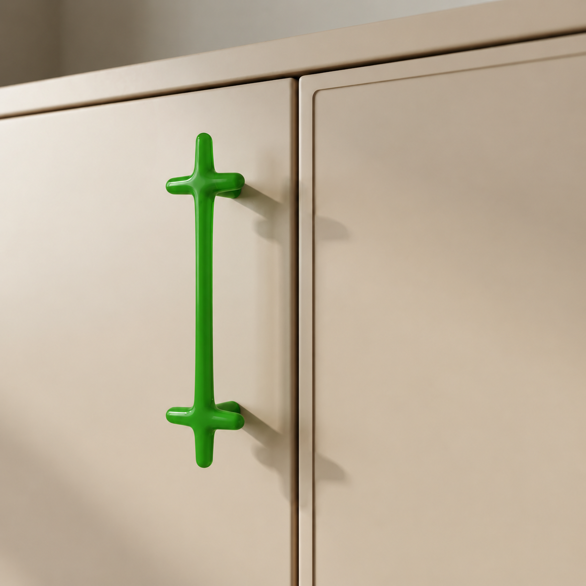 Rounded Cross-Shaped Cabinet Pull & Knob Set – Modern Colorful Drawer Hardware for Kitchen Cupboards, Dresser Handles, Furniture Knobs & | Thomler