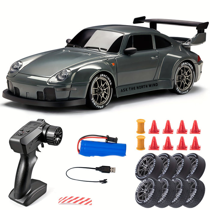 1:24 Scale RC Drift Car with Light-Up Wheels | 4WD Remote Control Racing Car | Thomler