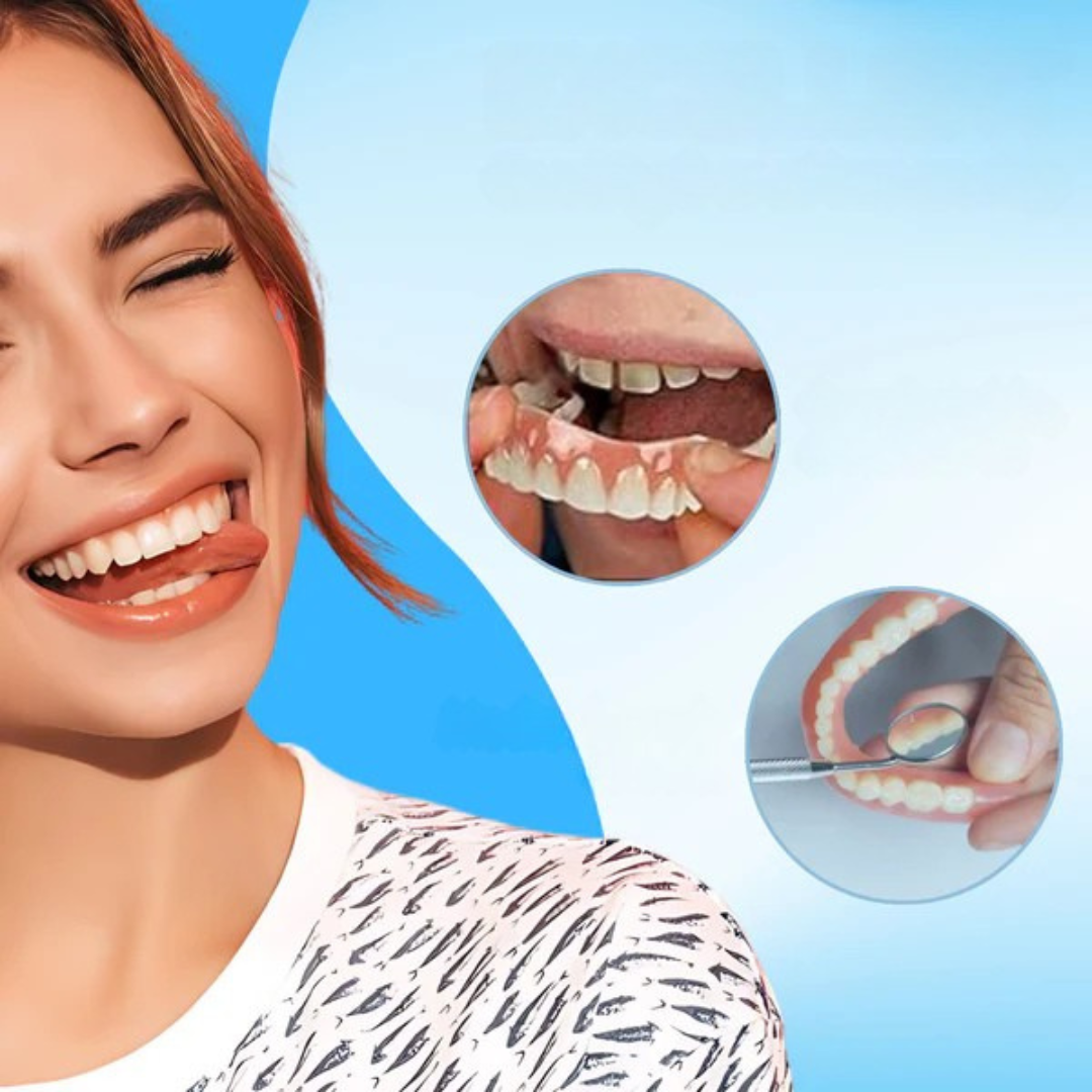 Snap-On Cosmetic Teeth Veneers - Removable Silicone Cover for Instant Smile Makeover, Photo-Ready Confidence | Thomler