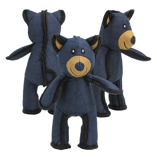 Reinforced Plush Teddy Chew Toy for Aggressive Chewers with Built-In Squeaker | Machine Washable Fun Bear for Dogs, Puppies, Heavy Chewing P | Thomler