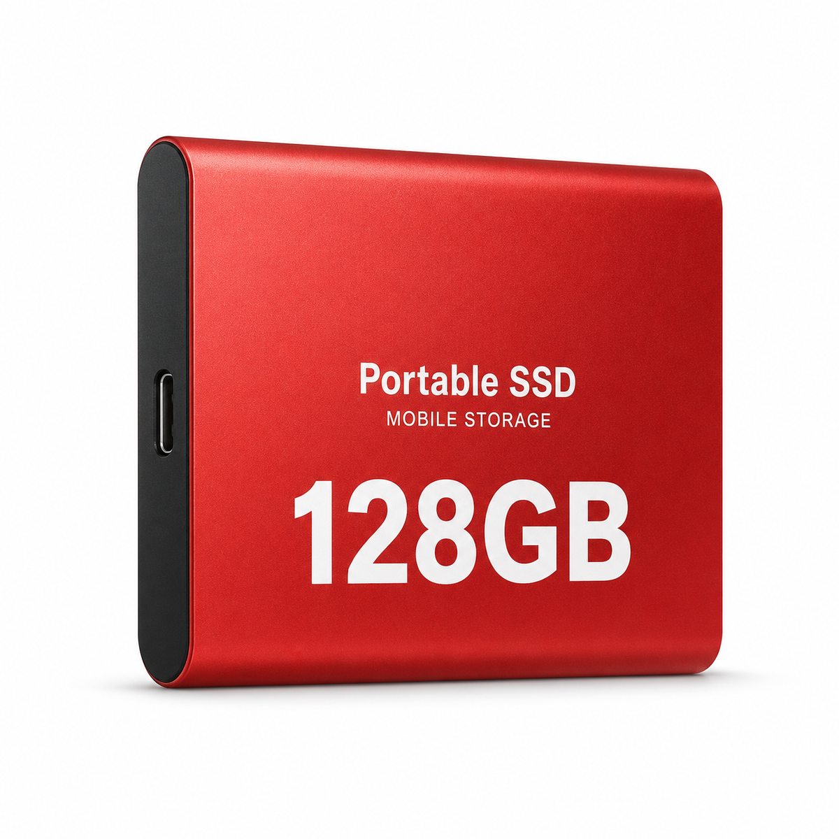 128GB Portable Solid State Drive | Aluminum External SSD for Laptop, Desktop & Mobile | USB-C & USB 3.1 Compatible | High-Speed Data | Thomler