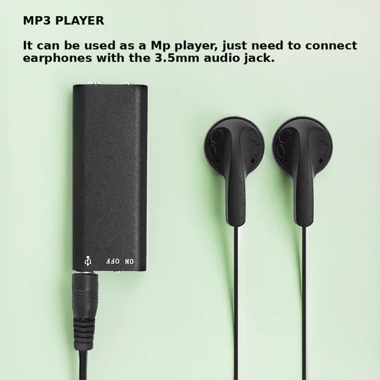 Portable Sound-Activated Audio Recording Device with 32GB Storage for Lectures, Meetings, and Interviews | Thomler
