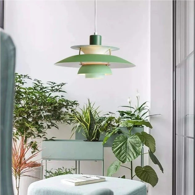 Adjustable Cord Pendant Light with Metal Shade – Modern Drop Ceiling Fixture for Kitchen & Dining Room | Thomler