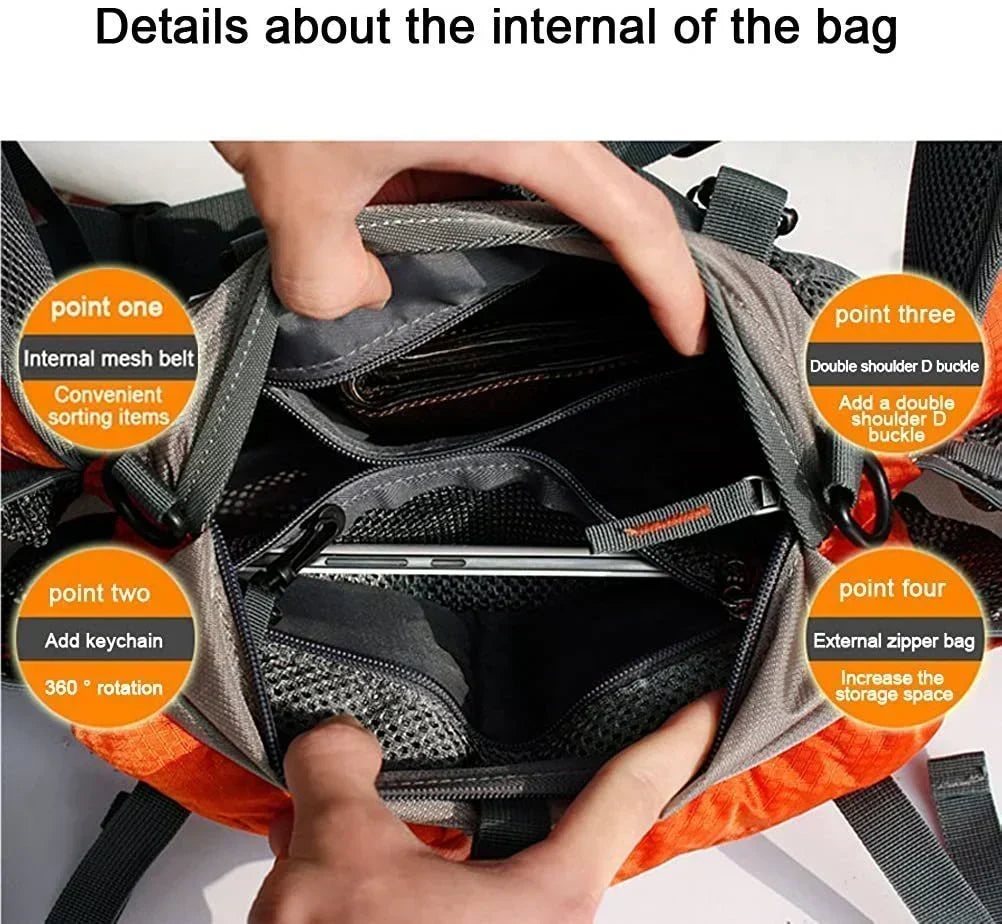 Lightweight Waterproof Running Belt Bag with Bottle Holders for Hiking, Jogging & Travel | Thomler