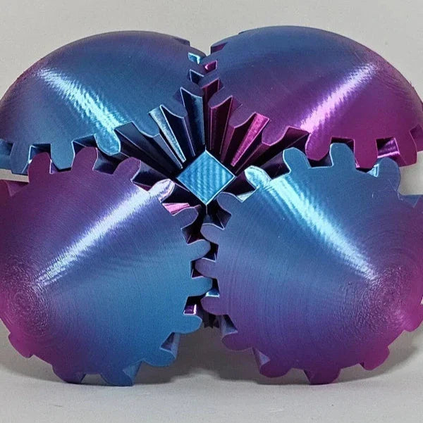 Hand-Held Fidget Cube with 3D Rotating Gears for Stress Relief & Focus | Portable Anxiety Relief Toy for Adults & Kids | Quiet Sensory | Thomler