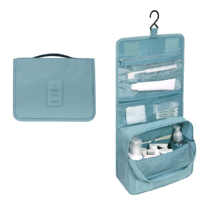 Hanging Toiletry Bag with Multiple Compartments for Travel – Water-Resistant Organizer for Makeup, Cosmetics & Grooming Essentials | Thomler
