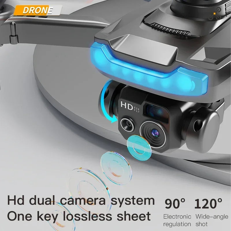 8K Dual Camera Foldable Drone with Electronic Stabilization for Aerial Photography & Video | Thomler