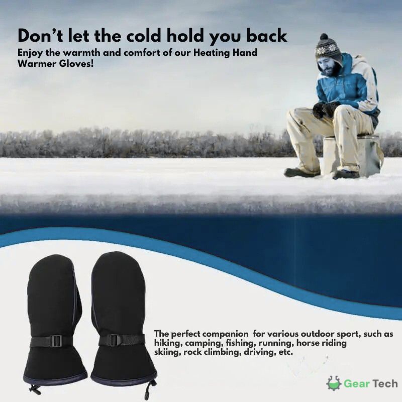 USB Powered Heated Winter Gloves with Dual-Zone Warming & Anti-Slip Palm for Outdoor Activities | Thomler