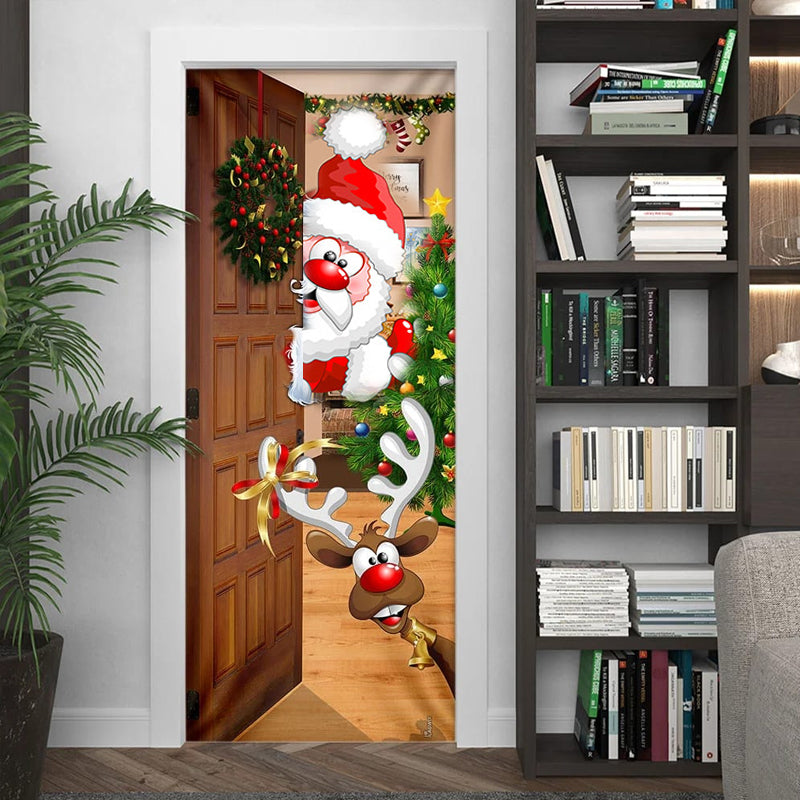 Holiday Door Cover – Festive Fabric Wrap for Front Doors | Thomler