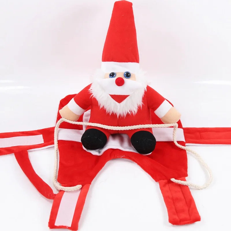Holiday Rider Plush Dog Vest – Festive Canine Outfit for Parties & Photos | Thomler