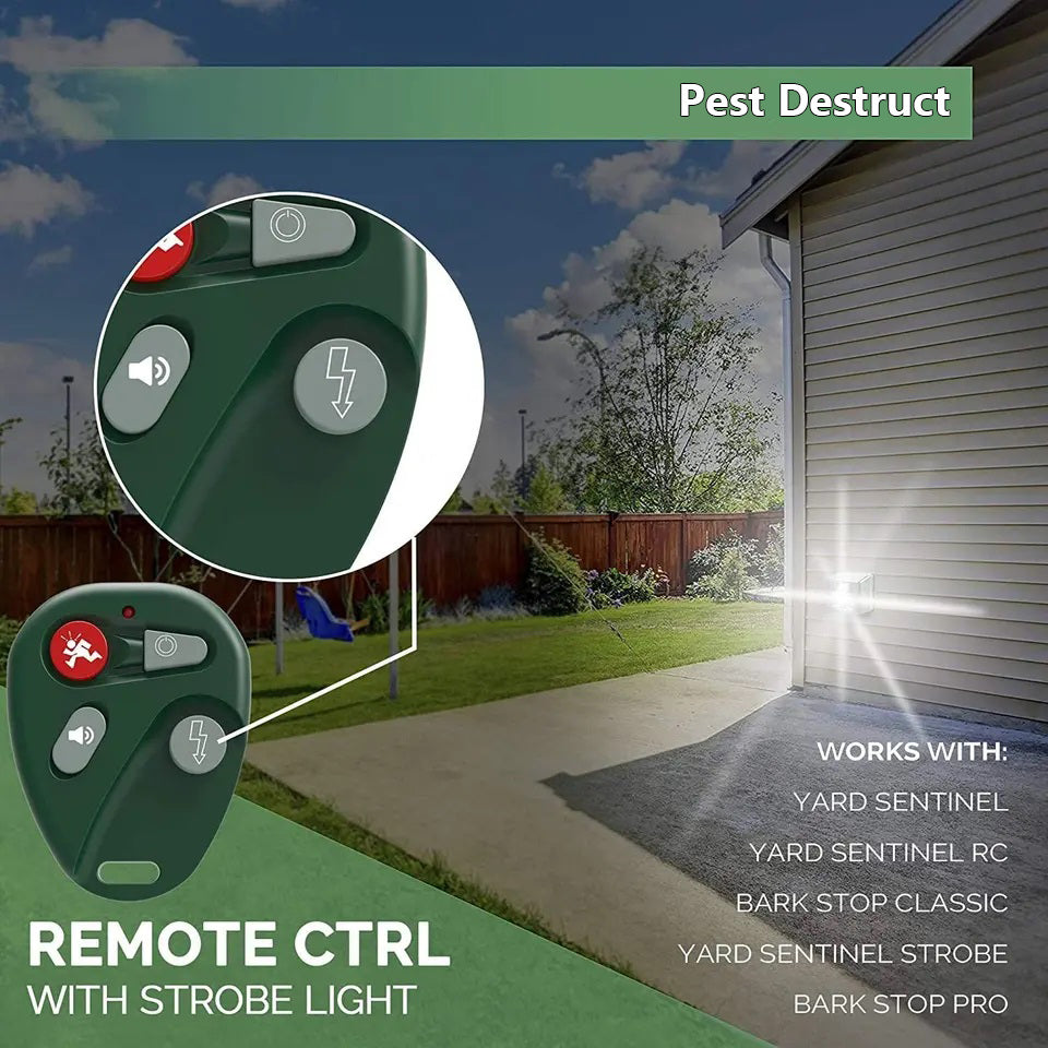 Solar-Powered Ultrasonic Wildlife Deterrent with Motion Sensor for Yards & Gardens – Harmless Pest Control Device | Thomler