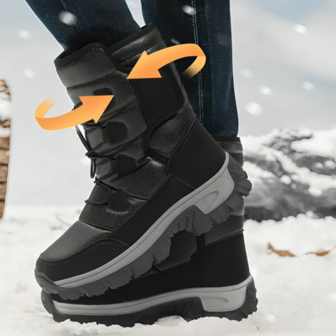 Women's Insulated Waterproof Winter Boots with Plush Lining – Slip-Resistant Platform Ankle Boots for Snow & Ice | Thomler