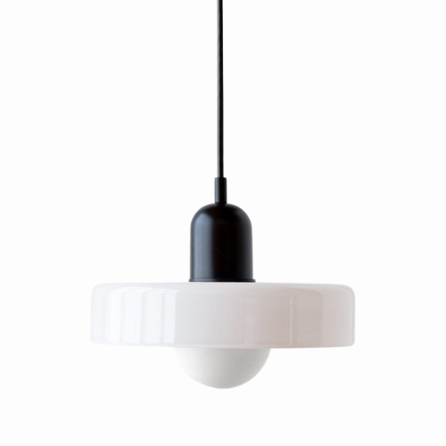 Glass Disc Pendant Light with Adjustable Cord – Modern Ceiling Fixture for Dining Room, Kitchen Island & Living Room | Thomler