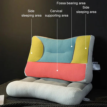 Contour Memory Pillow for Side and Back Sleepers with Ergonomic Cervical Support and Ear Relief Design | Thomler