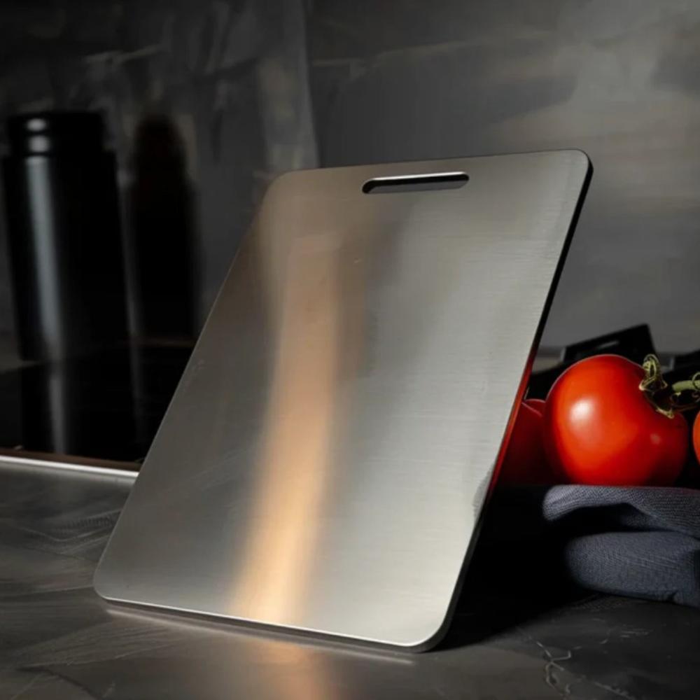 Stainless Steel Cutting Board for Kitchen – Antibacterial Non-Porous Food Prep Surface – Dishwasher Safe | Thomler