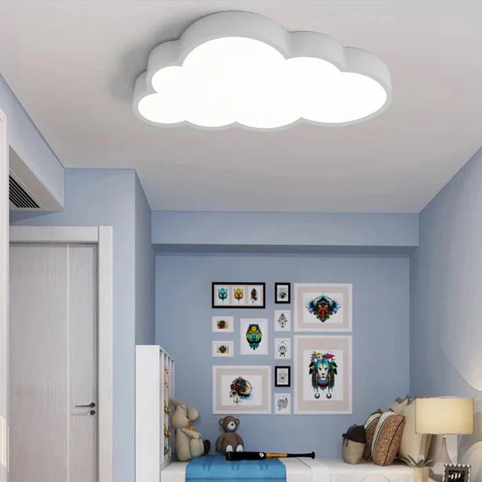 Cloud-Shaped LED Ceiling Light Fixture for Kids Bedroom Nursery Playroom Soft Warm White Glow 3000K Energy-Saving Acrylic Modern | Thomler