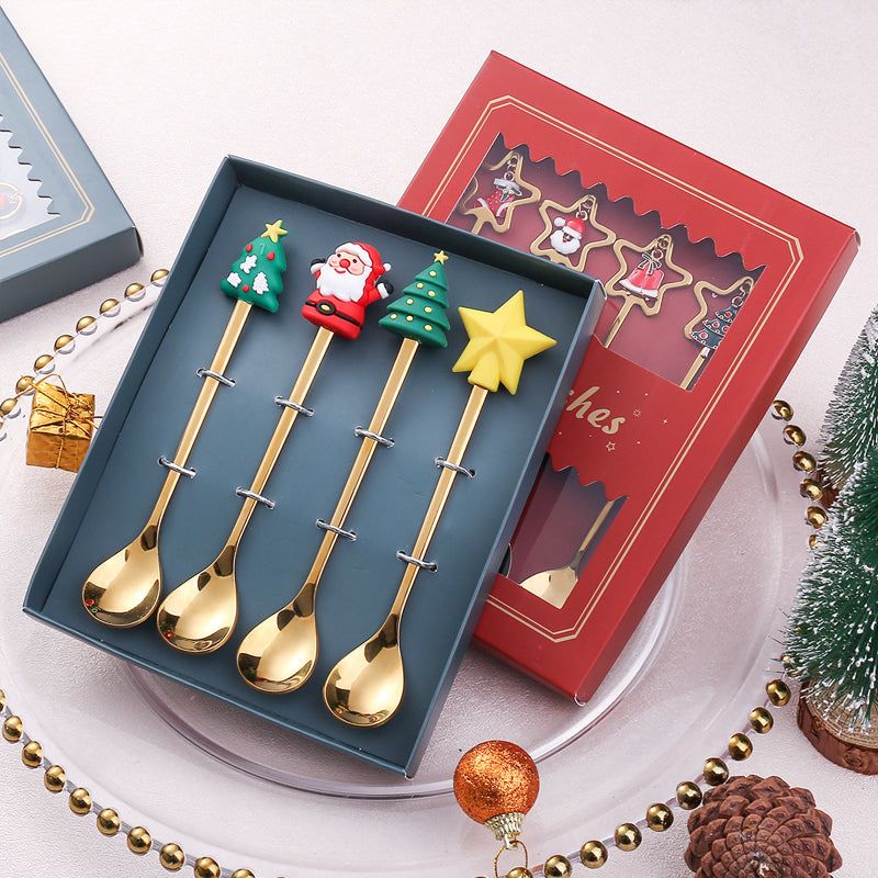 Holiday Flatware Set – Festive Spoons & Forks with Christmas Charm for Elegant Dining & Table Decor | Thomler