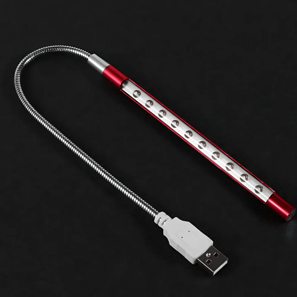 Flexible USB Desk Light with Adjustable Gooseneck Arm for Reading, Computer Work & Office Task Lighting | Thomler