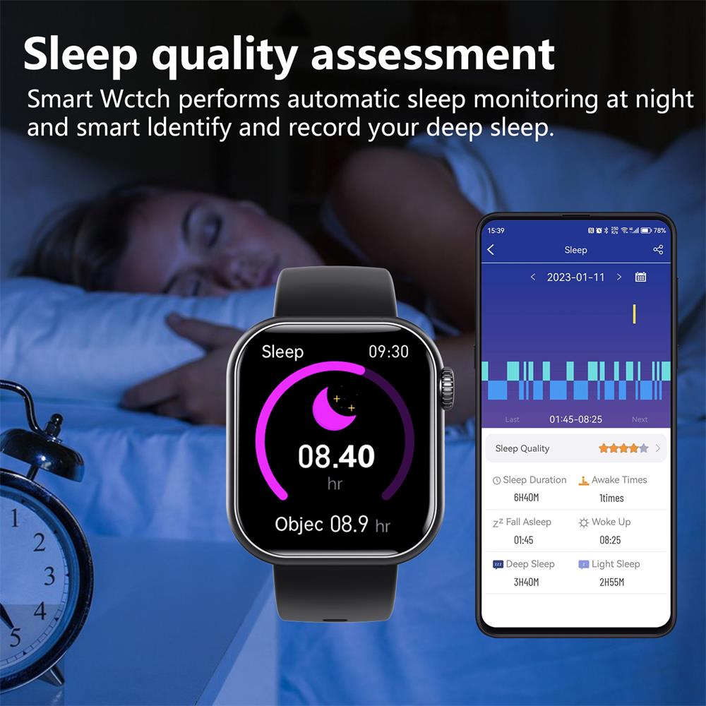 Health Tracking Smartwatch – Heart Rate, Blood Pressure, Oxygen & Sleep Monitor – Waterproof Fitness Watch with Bluetooth Calling & 50+ | Thomler
