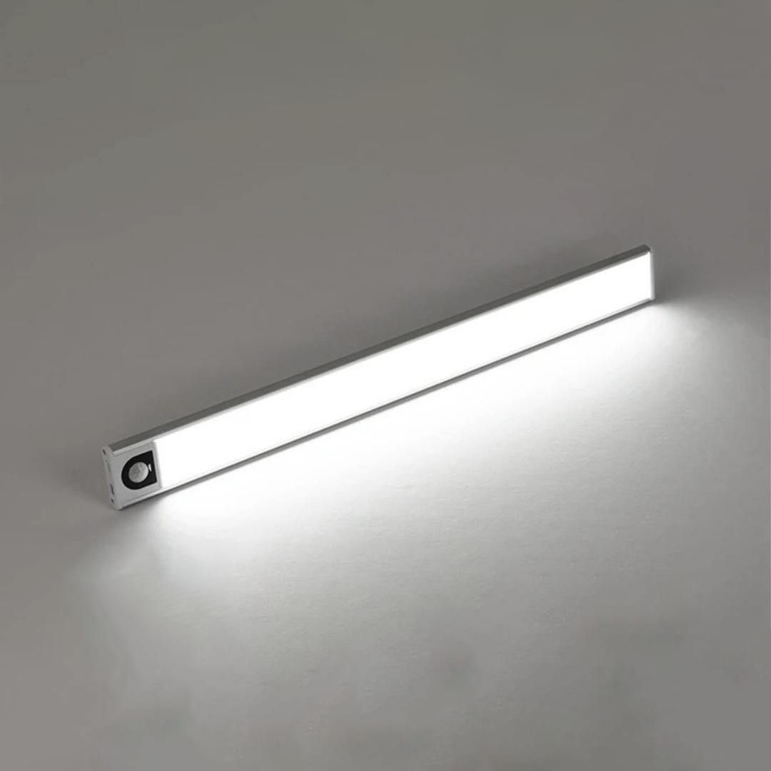 Motion Sensor LED Under Cabinet Light Rechargeable Magnetic Strip Battery Powered Kitchen Closet Pantry Hallway Wireless Lighting Bar for Co | Thomler