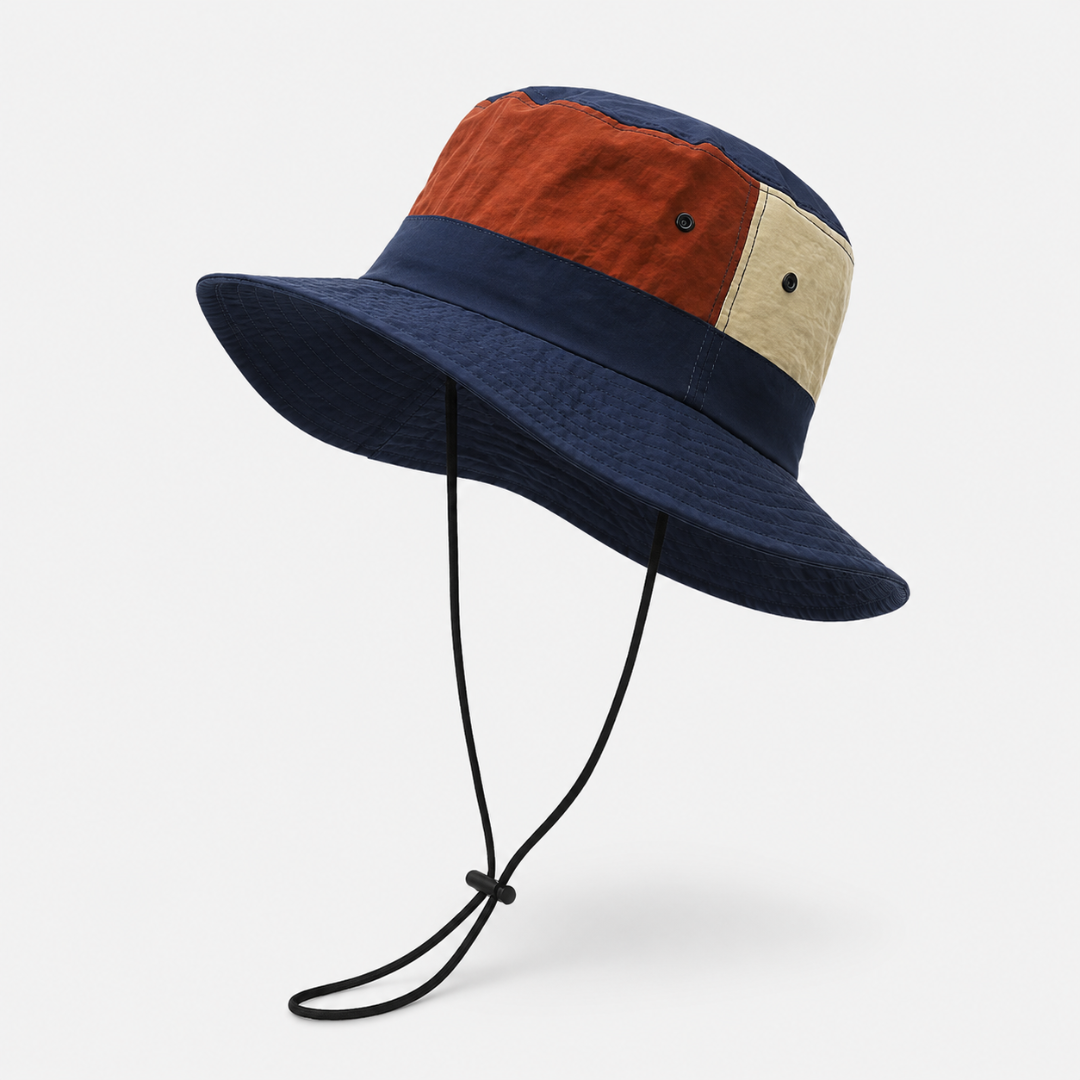 Wide Brim Outdoor Sun Hat with Chin Strap & UV Protection for Hiking, Fishing & Travel | Thomler