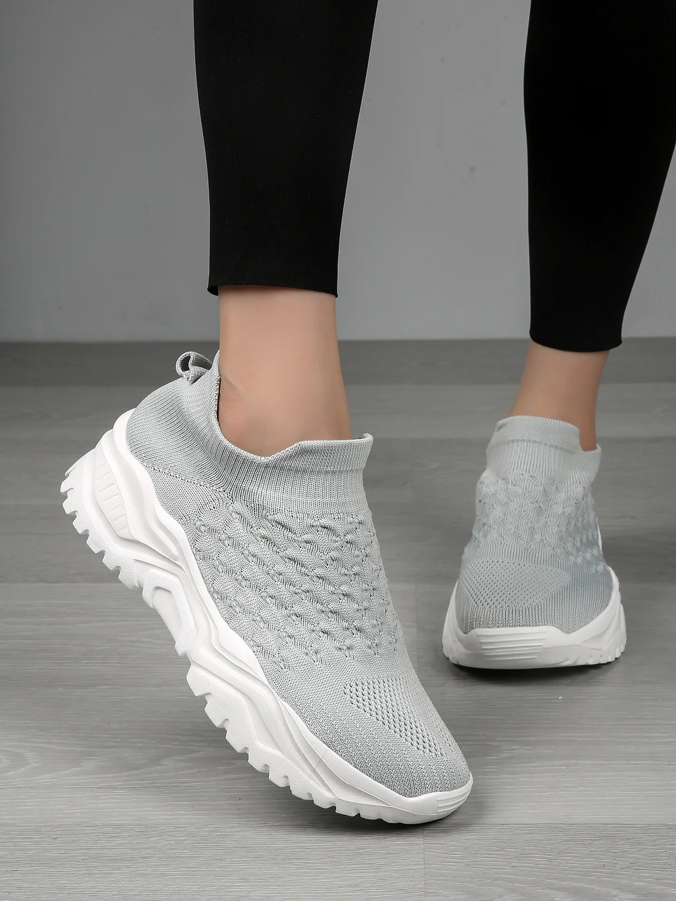 Women's Cushioned Slip-On Sneakers with Anatomical Arch Support – Lightweight Breathable Walking Shoes for All-Day Comfort | Thomler