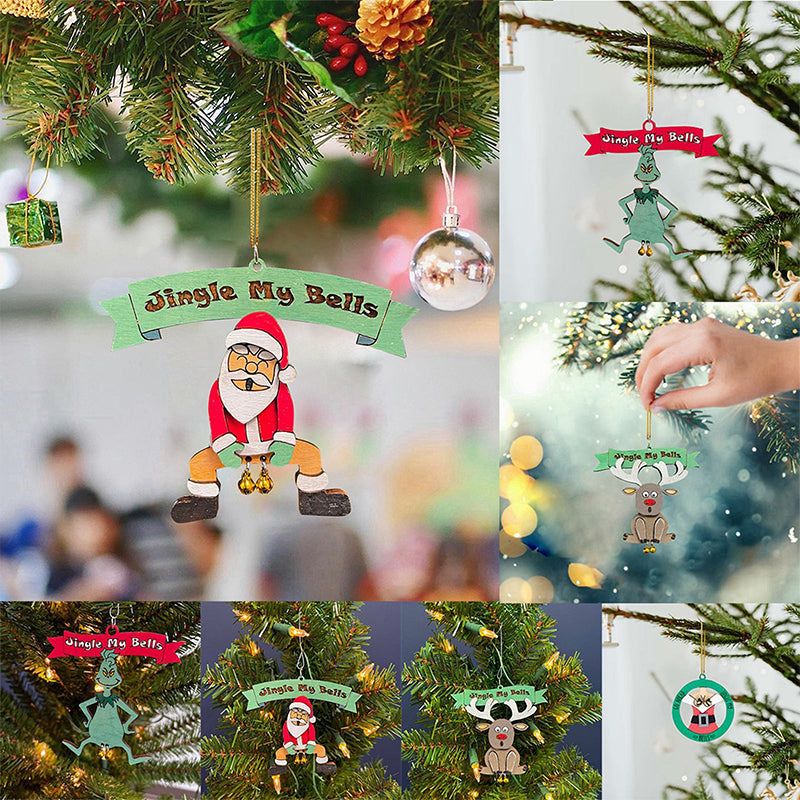 Funny Holiday Tree Ornament with Jingling Bells – Humorous Christmas Decoration for Home | Thomler