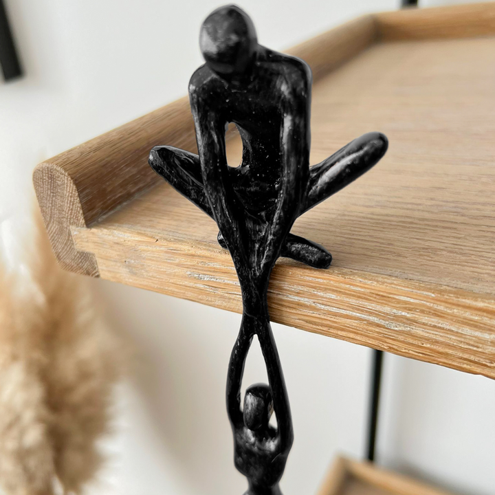 Intertwined Souls Sculpture | Modern Abstract Art Statue for Home Decor | Handcrafted Resin Figurine for Living Room Bedroom Office | Thomler