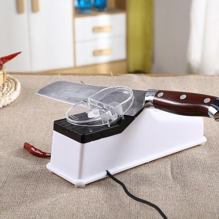 Automated Blade Sharpening Tool for Kitchen Knives, Two-Stage Honing System, Quick Edge Restoration for Chef & Utility Cutlery | Thomler