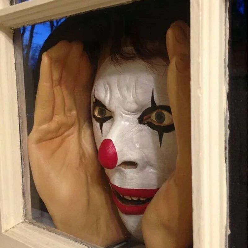 Glowing Peeper Window Cling — Spooky Stare Decal for Halloween Outdoor Indoor Decoration Trick-or-Treat Haunted House Party Supplies | Thomler