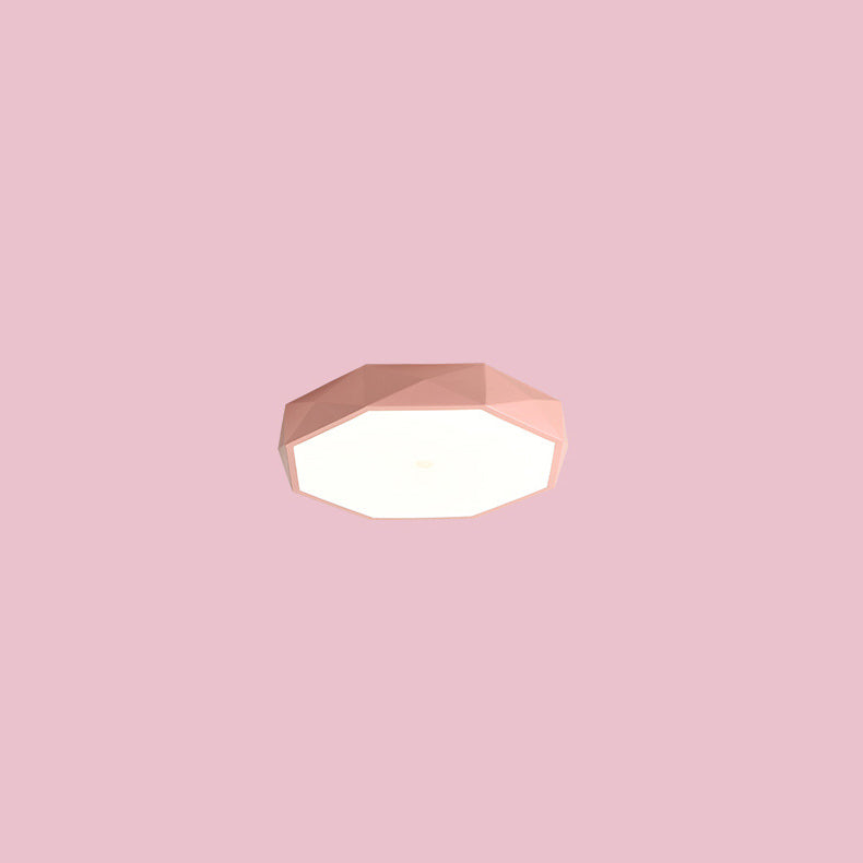 Abstract Scandinavian LED Ceiling Light Flush Mount Minimalist Round Indoor Fixture for Bedroom Living Room Hallway Modern Nordic Style | Thomler