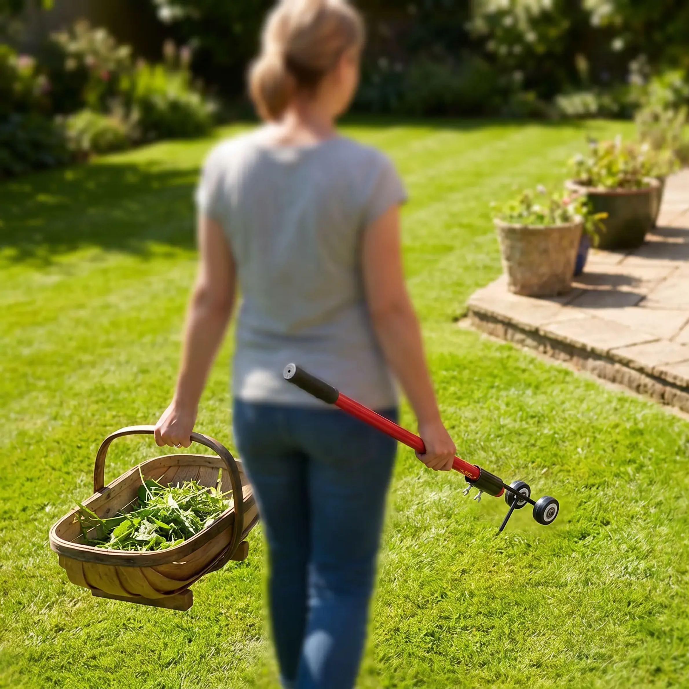 Dual-Hook Manual Weeding Tool for Pavement Cracks, Patio Joints & Driveways – Root Extraction Hand Weeder for Sidewalks, Patios & Garden Pat | Thomler