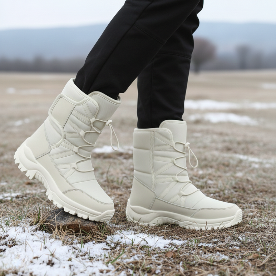 Waterproof Insulated Winter Boots for Men & Women – Slip-On Snow Boots with Plush Lining & Non-Slip Rubber Sole for Cold Weather Hiking & | Thomler