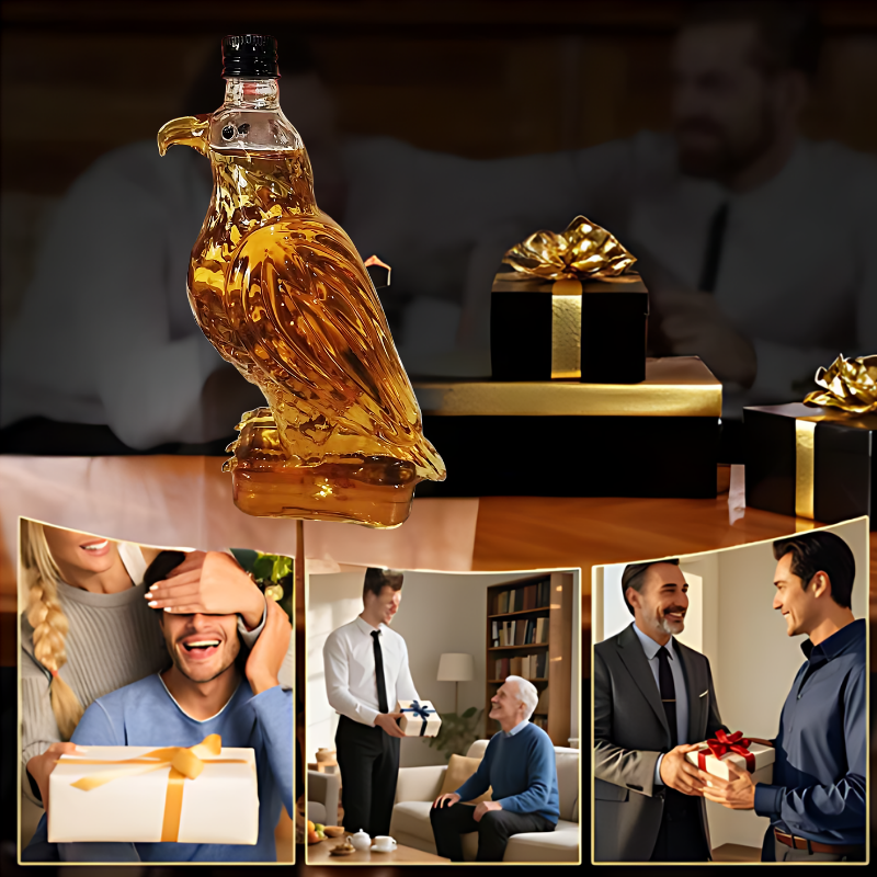 Decorative Glass Animal Bottle – Unique Figurine Decanter for Home Bar & Gifting | Thomler