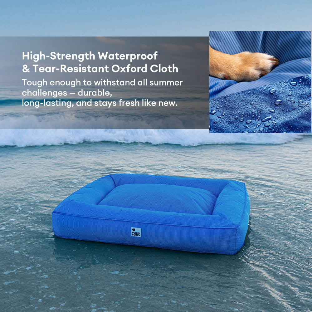 Raised-Edge Bolster Dog Bed with Joint-Relief Foam & Liquid-Proof Cover for Large Breeds | Thomler