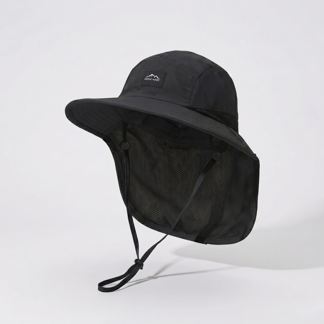 Adventure Fishing Headwear with Fold-Down Mesh Shield for Neck & Ears | Outdoor Boonie Cap for Hiking & Camping | UPF 50+ Shaded Crown & | Thomler
