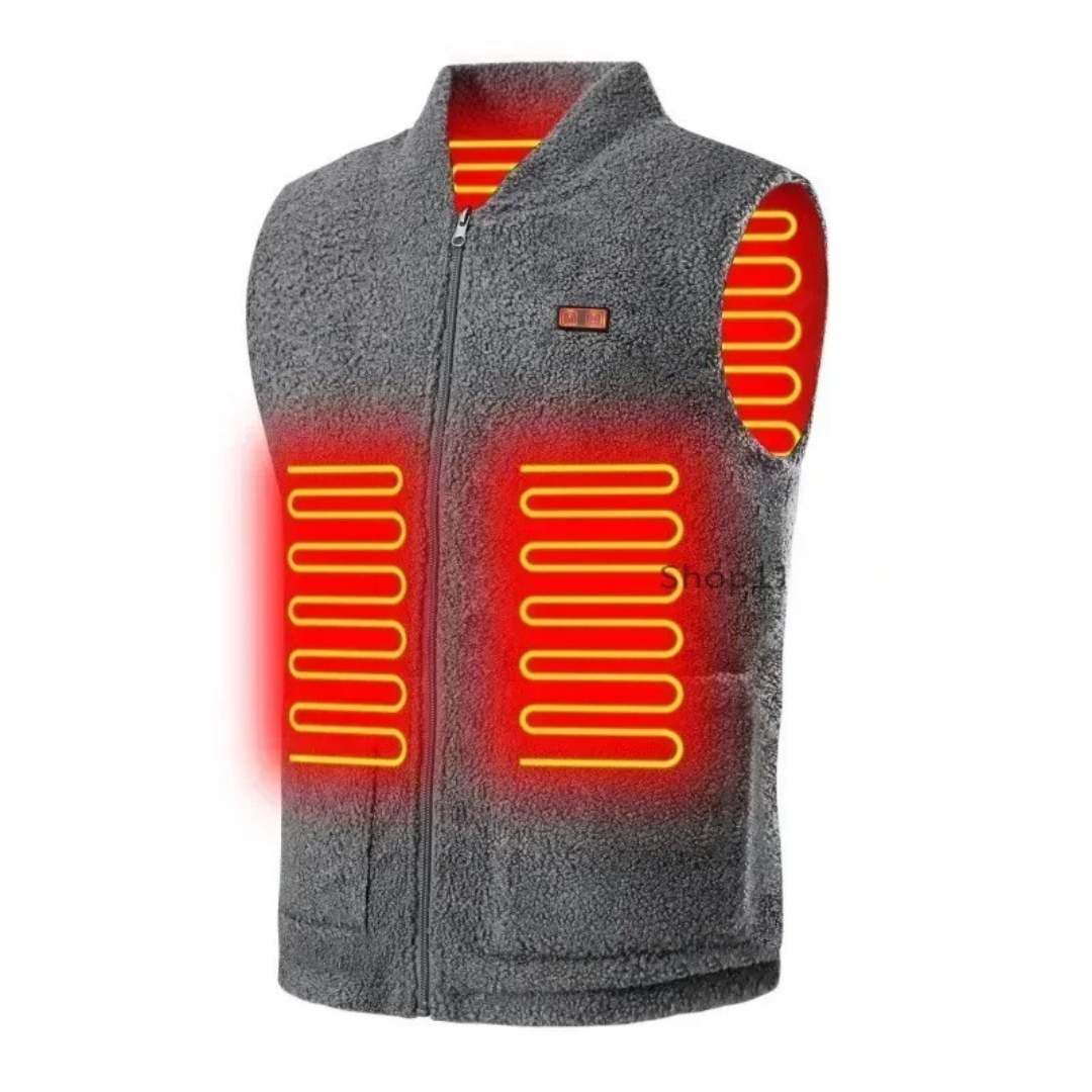 Heated Vest with 3 Temperature Settings & USB-C Power | Men's Electric Warming Gilet for Winter Outdoor Work | Rechargeable Washable Body | Thomler