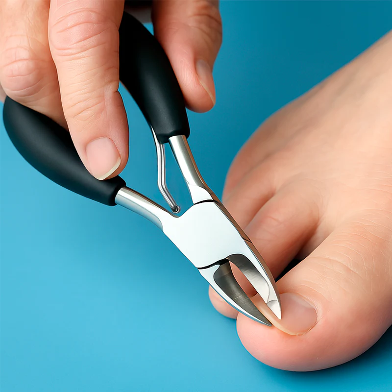 Heavy-Duty Nail Clipper with Extended Lever and Curved Jaw for Effortless Trimming | Thick Nails | Seniors | Grooming Tool | Ergonomic Grip | Thomler