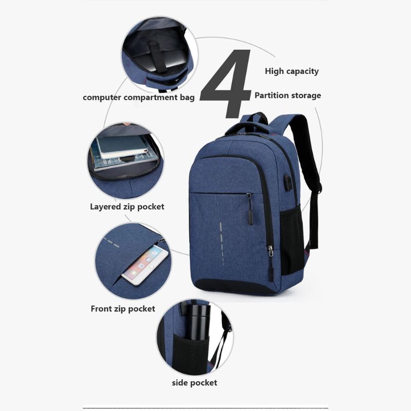 Lightweight Water-Resistant Backpack for Travel, Work & Everyday Use – Minimalist Daypack for Men & Women | Thomler